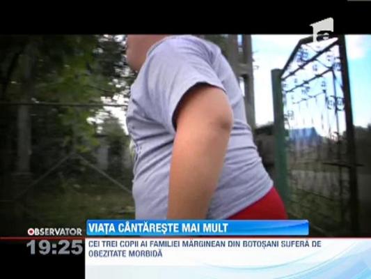 Trei frati care sufera de obezitate risca sa aiba soarta lui Alexandru, copilul urias din Dolj