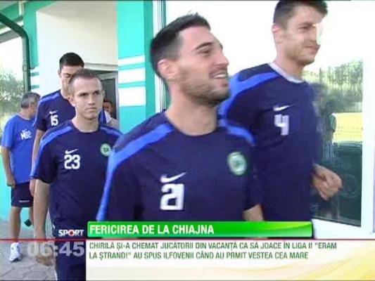Jucatorii de la Chiajna sunt in culmea fericirii dupa decizia TAS