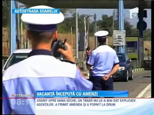 Politia Rutiera a dat zeci de amenzi soferilor vitezomani spre litoral