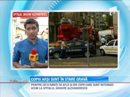 Sase persoane, printre care doi copii, au ajuns la spital cu arsuri grave. O tanara a aruncat pe ei o tigaie cu ulei incins