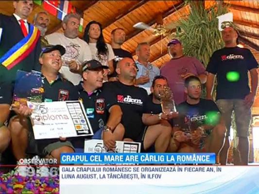 O romanca a prins cel mai mare peste la Gala Crapului Romanesc