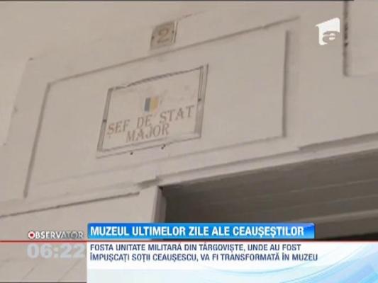 Unitatea militara in care au fost executati sotii Ceausescu, transformata in muzeu