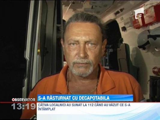 Dambovita: Un sofer s-a rasturnat cu decapotabila