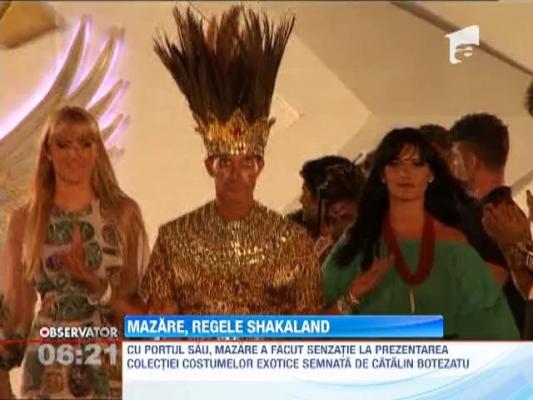 Radu Mazare, costumat in straiele regelui african Shakaland