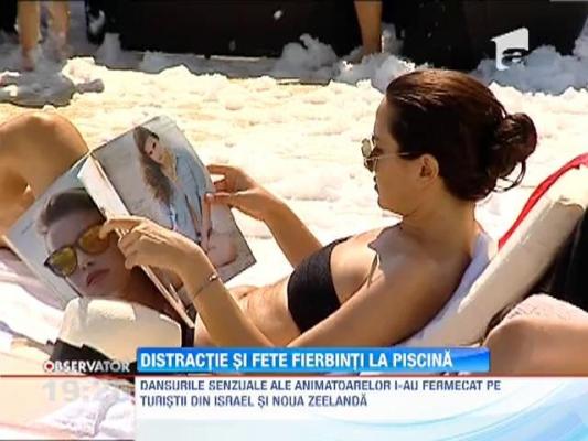 Distractie si fete fierbinti la o piscina din Capitala
