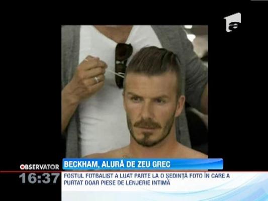 David Beckham, sedinta foto in lenjerie intima