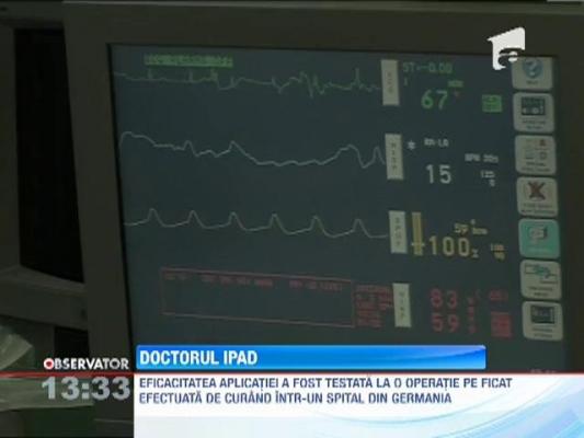 O aplicatie iPad a indrumat mana unui medic in cadrul unei operatii la ficat
