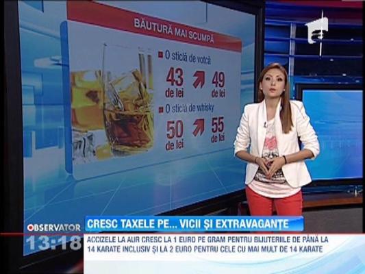 Toamna se numara scumpirile. Cresc taxele pe vicii si extravagante