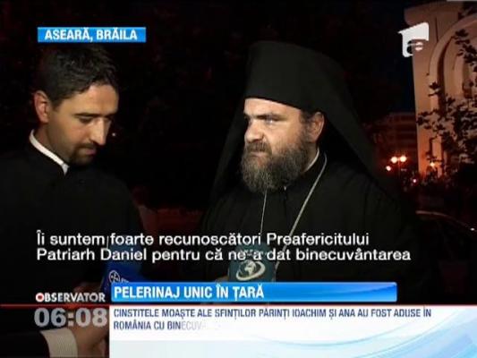 Moastele Sfintilor Parinti Ioachim si Ana au ajuns, pentru prima data data, in Romania