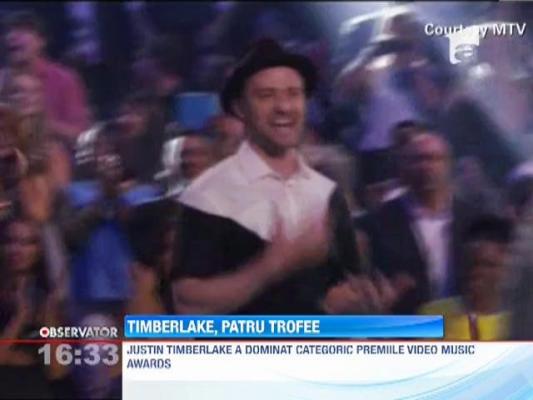 Justin Timberlake a castigat patru trofee la premiile Video Music Awards