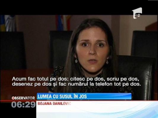 Vede lumea cu susul in jos! Are o afectiune rara, creierul inverseaza imaginile