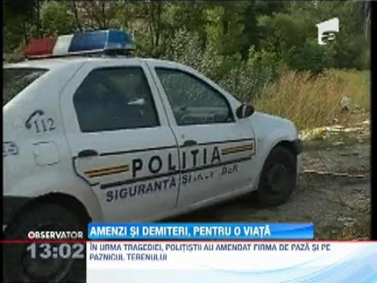 La doua zile dupa ce Ionut a fost ucis de caini, politia a amendat firma de paza