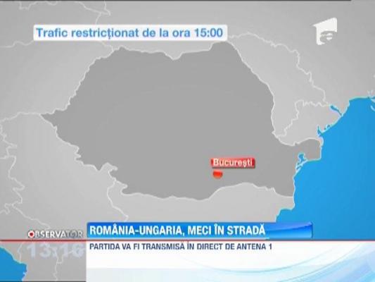 Romania-Ungaria, meci in strada