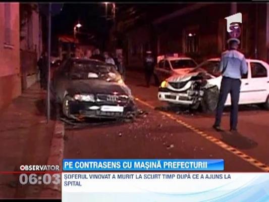 Accident mortal cu masina prefecturii