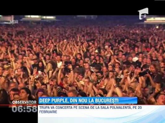 Deep Purple va concerta din nou in Romania