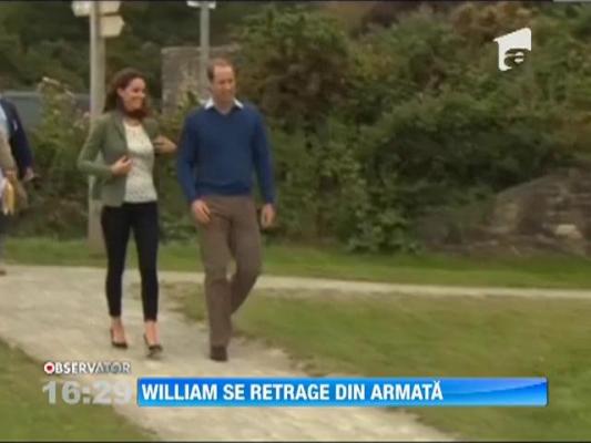 Printul William a decis sa renunte la armata