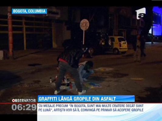 Soselele din Columbia au fost umplute de graffiti
