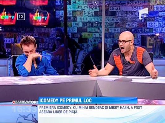 Prima editie iComedy, cu Mihai Bendeac si Mikey Hash, lider de piata