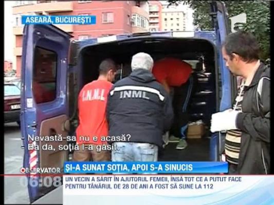 Si-a sunat sotia, apoi s-a sinucis