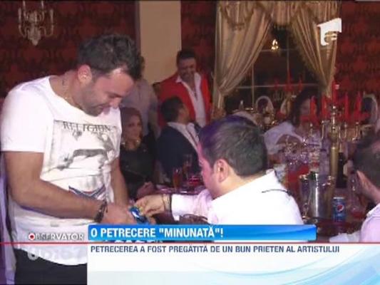 Adrian Minune a chefuit pana in zori, de ziua lui