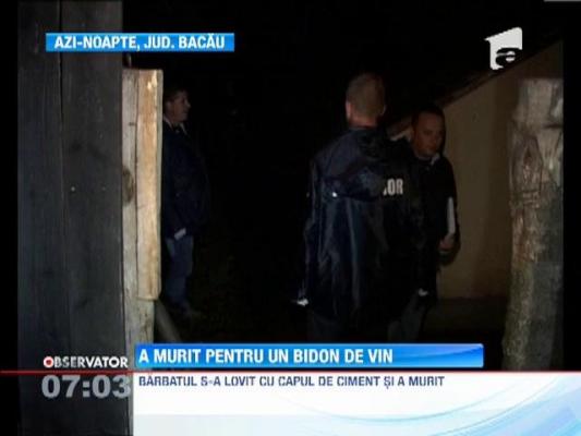 A murit pentru un bidon cu vin