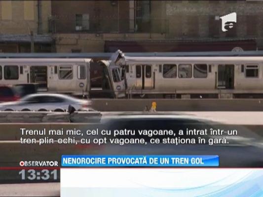 Nenorocire provocata de un tren fara conductor si fara pasageri in Chicago