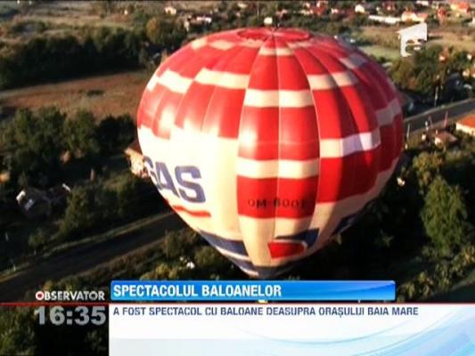 Spectacol cu baloane deasupra orasului Baia Mare