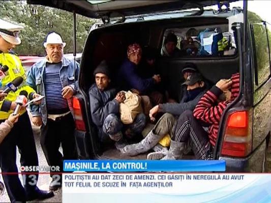 Politistii ilfoveni au organizat o razie de proportii pe DN1