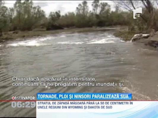 Tornade, ploi si ninsori paralizeaza SUA