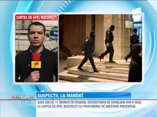 Sase suspecti adusi la sediul DIICOT au fost retinuti pentru santaj