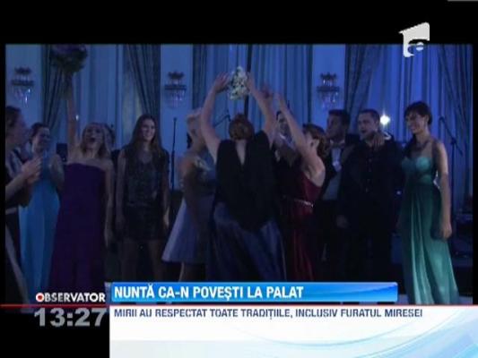 Sandra Stoicescu si Sergiu Constantinescu au facut nunta la Palatul Snagov