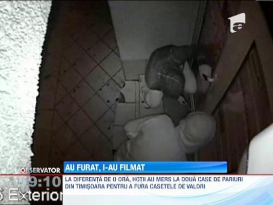 Doi hoti au dat spargeri la doua case de pariuri din Timisoara