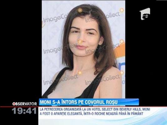 Monica Gabor poarta doliu si pe covorul rosu!