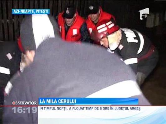 Orasul Pitesti s-a transformat in "Venetia", dupa o ploaie de sase ore!