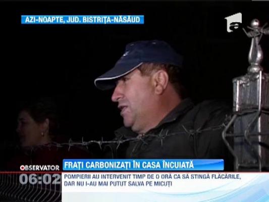 Doi copii au sfarsit carbonizati, dupa ce mama lor i-a incuiat in casa si a plecat sa-si caute soacra