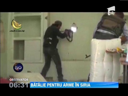 Confruntari violente intre armata si rebeli, pentru controlul unui urias depozit de armament din Siria