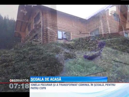 O invatatoare dintr-un sat din Botosani si-a transformat casa in gradinita si scoala