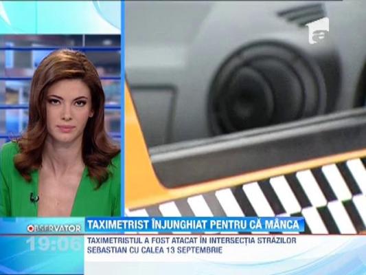 UPDATE: Un taximetrist din Capitala a fost injunghiat in spate, pentru ca a refuzat o cursa