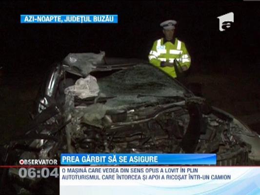 Accident provocat de un sofer grabit: trei masini distruse si cinci oameni raniti