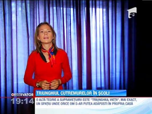 Simulari, contra cronometru, in caz de seism, in scoli