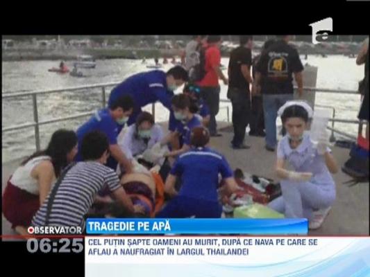Un feribot a naufragiat in largul coastelor Thailandei: Cel putin sapte oameni si-au pierdut viata