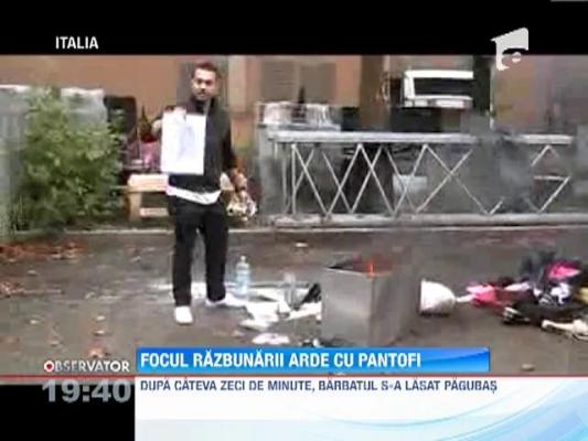 Un barbat inselat de iubita s-a razbunat pe garderoba tinerei