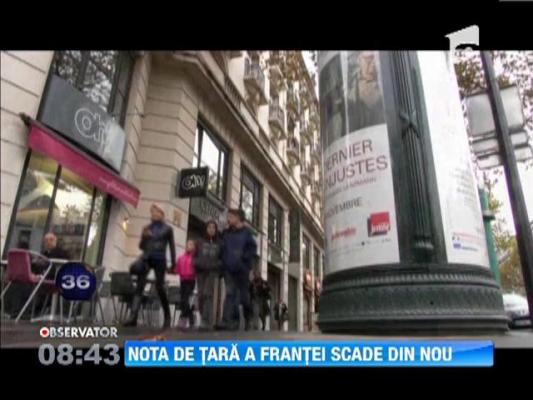 Nota de ţară a Franţei scade din nou