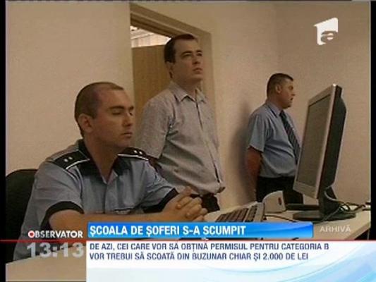 Şcoala de şoferi s-a scumpit