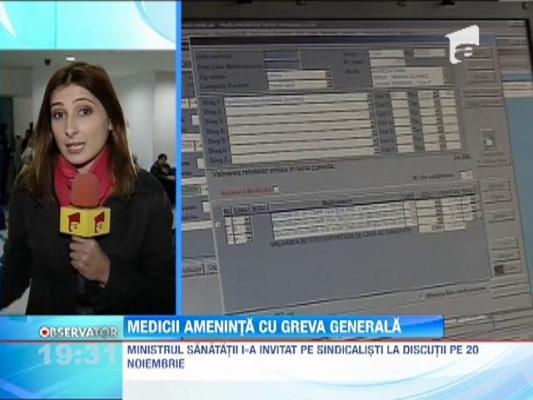 Medicii ameninţă cu grevă generală