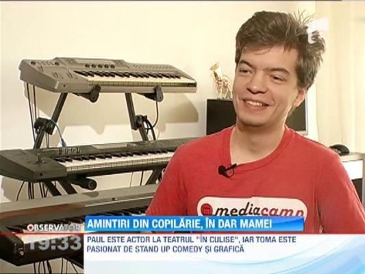 Au recreat fotografii făcute în copilărie, de dragul mamei