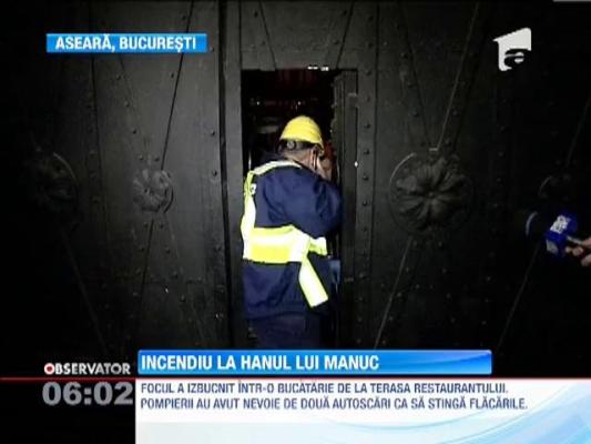 Incendiu la Hanul lui Manuc: Doi bucătari au fost intoxicaţi cu monoxid de carbon