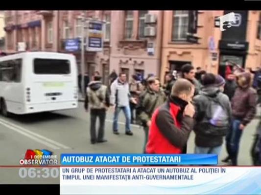 Protest violent în Ucraina