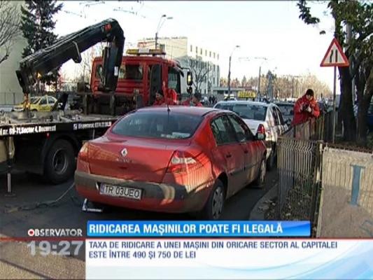 Ridicarea de maşini în Capitală ar putea fi ilegală