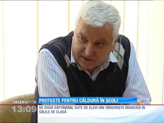 Proteste pentru căldura în şcoli